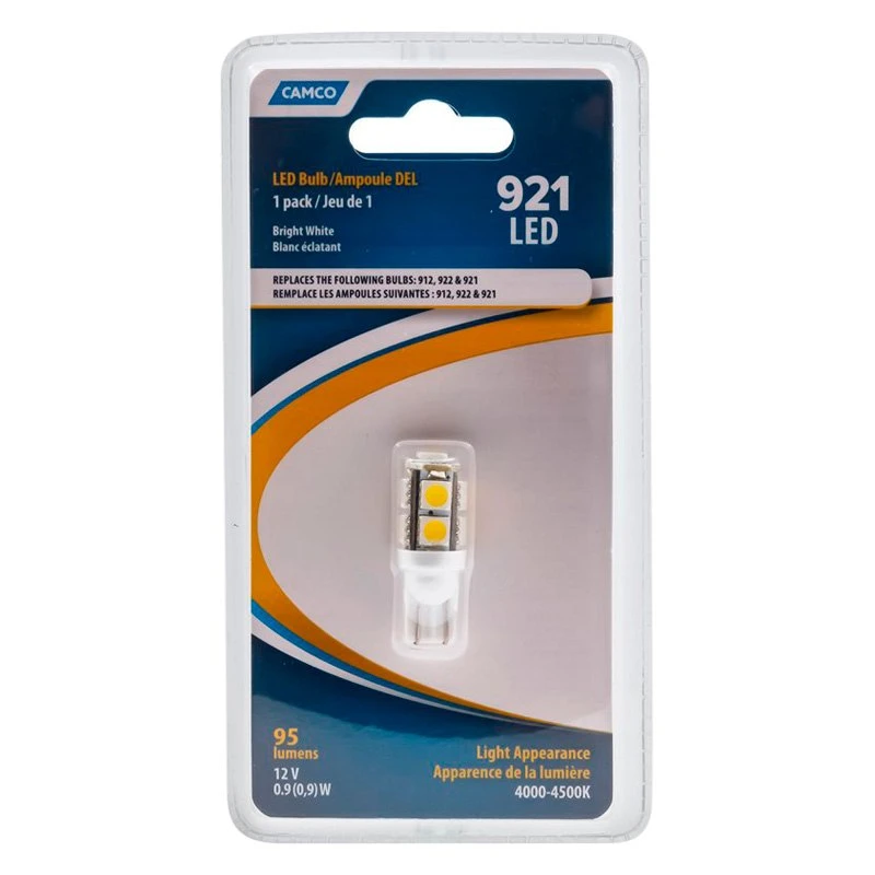 Camco® 54623 - Wedge D.F. Base 95 Lm Bright White LED Bulb (912) 4 Camco® 54623 - Wedge D.F. Base 95 Lm Bright White LED Bulb (912) - Image 4