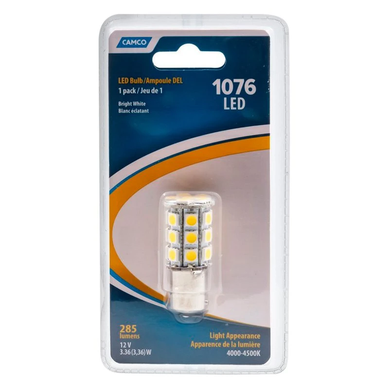 Camco® 54631 - BA15D Base 285 Lm Bright White LED Bulb (1139/1156) 5 Camco® 54631 - BA15D Base 285 Lm Bright White LED Bulb (1139/1156) - Image 5