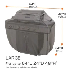 Classic Accessories® - Ravenna™ Dark Taupe Large BBQ Grill Cover (70"L X 24"W X 48"H) -Magma Store 55 141 045101 ec 13