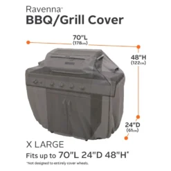 Classic Accessories® - Ravenna™ Dark Taupe X-Large BBQ Grill Cover (72"L X 26"W X 51"H) -Magma Store 55 142 055101 ec 10