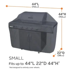 Classic Accessories® - Classic™ Black Small BBQ Grill Cover (44"L X 22"W X 44"H) -Magma Store 55 304 020401 00 6