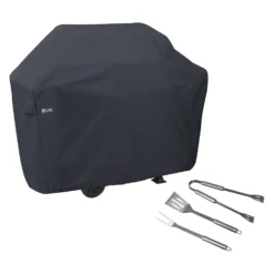 Classic Accessories® - Medium BBQ Grill Cover With Grill Tool Set (58"L X 26"D X 48"H)