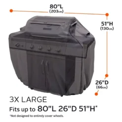Classic Accessories® - Ravenna™ Dark Taupe 3X-Large BBQ Grill Cover (80"L X 26"W X 51"H) -Magma Store 55 320 355101 ec 13