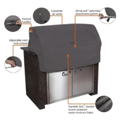 Classic Accessories® - Ravenna™ Dark Taupe Small Built-In Grill Cover (37"L X 27"W X 24"H) -Magma Store 55 325 025101 ec 14