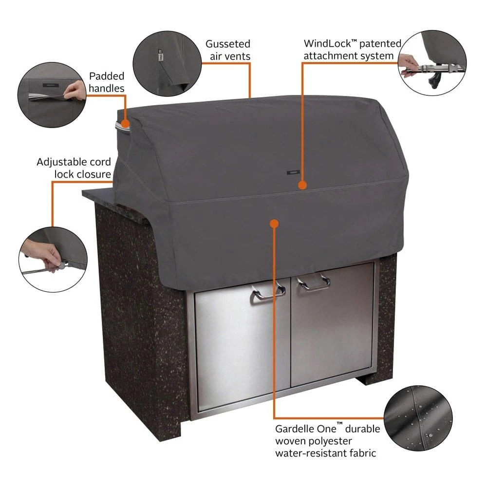 Classic Accessories® - Ravenna™ Dark Taupe X-Small Built-In Grill Cover (32"L X 26"W X 24"H) 13 Classic Accessories® - Ravenna™ Dark Taupe X-Small Built-In Grill Cover (32"L X 26"W X 24"H) - Image 13