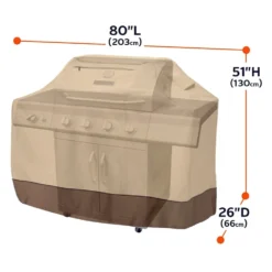 Classic Accessories® - Veranda™ Pebble 3X-Large BBQ Grill Cover (80"L X 26"W X 51"H) -Magma Store 55 339 351501 00 2