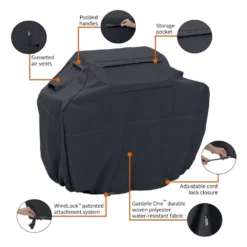 Classic Accessories® - Ravenna™ Black Small BBQ Grill Cover (58"L X 26"W X 48"H) -Magma Store 55 389 350401 ec 9