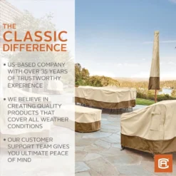 Classic Accessories® - Veranda™ Pebble Large BBQ Grill Dome With Side Table Cover (60"L X 30"W X 50"H) -Magma Store 55 410 011501 00 11