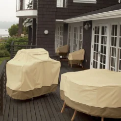 Classic Accessories® - Veranda™ Pebble Medium Island Grill Top Cover For Center Grill Head (78"L X 44"W X 48"H) -Magma Store 55 628 031501 00 11