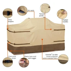 Classic Accessories® - Veranda™ Pebble Large Island Grill Top Cover For Center Grill Head (86"L X 44"W X 48"H) -Magma Store 55 629 041501 00 13