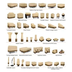 Classic Accessories® - Veranda™ Pebble X-Large Island Grill Top Cover For Center Grill Head (98"L X 44"W X 48"H) -Magma Store 55 630 051501 00 16