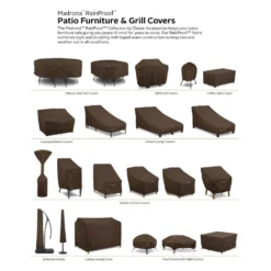 Classic Accessories® - Madrona™ Dark Cocoa Medium BBQ Grill Cover (58"L X 24"W X 48"H) -Magma Store 55 725 016601 rt 20