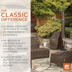 Classic Accessories® - Madrona™ Dark Cocoa X-Large Kamado Grill Cover (27"Dia X 45"H) -Magma Store 55 730 056601 rt 19