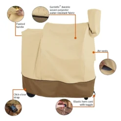 Classic Accessories® - Veranda™ Pebble Grill Cover For Traeger 22 Series Pellet Grill With Exhaust Arm (41"L X 27"W X 49"H) -Magma Store 55 918 011501 00 11