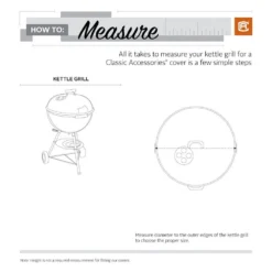 Classic Accessories® - Veranda™ Pebble Large Kettle BBQ Grill Cover (30"Dia X 43"H) -Magma Store 55 966 041501 00 2