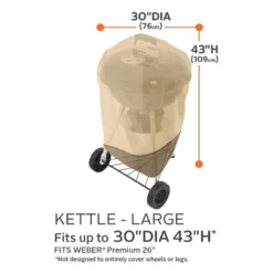 Classic Accessories® - Veranda™ Pebble Large Kettle BBQ Grill Cover (30"Dia X 43"H) -Magma Store 55 966 041501 00 3