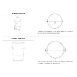 Classic Accessories® - Veranda™ Pebble Round Smoker Cover (24"Dia X 30"H) -Magma Store 55 967 011501 00 16 scaled