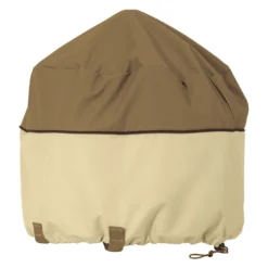 Classic Accessories® - Veranda™ Pebble Portable Round Table Top Grill Cover & Carry Bag (22"Dia X 18"H)