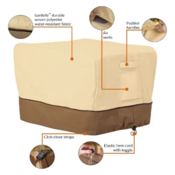 Classic Accessories® - Veranda™ Pebble Portable Rectangular Table Top Grill Cover (29"L X 24"W X 15"H) -Magma Store 55 975 041501 00 11