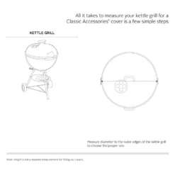 Classic Accessories® - Kettle BBQ Grill Cover For Kettle BBQ Grills (30"Dia X 43"H) -Magma Store 55 998 045101 ec 16 1