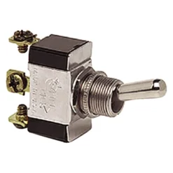 Cole Hersee® 55021-04-BX - Standard Heavy Duty SPDT Mom-On/Off/Mom-On Silver Toggle Switch