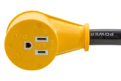 Camco® 55155 - Power Grip™ 12" Dogbone Power Adapter With Handle Grip (30A Male X 15A Female) -Magma Store 55155 7