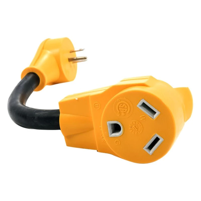 Camco® - Power Grip™ 12" Dogbone Power Adapter With Standard Grip (15A Male X 30A Female) 3 Camco® - Power Grip™ 12" Dogbone Power Adapter With Standard Grip (15A Male X 30A Female) - Image 3