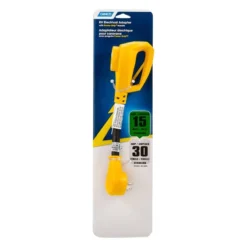 Camco® - Power Grip™ 12" Dogbone Power Adapter With Standard Grip (15A Male X 30A Female) 12 Camco® - Power Grip™ 12" Dogbone Power Adapter With Standard Grip (15A Male X 30A Female) -Magma Store 55163 5