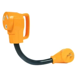 Camco® 55165 - Power Grip™ 12" Dogbone Power Adapter With Standard Grip (15A Male X 30A Female)