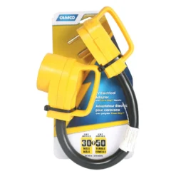 Camco® 55183 - Power Grip™ 18" Dogbone Power Adapter With Handle Grip (30A Male X 50A Female) -Magma Store 55183 3