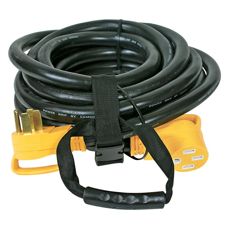 Camco® - Power Grip™ 15' Extension Power Cord With Handle Grip (50A Male X 50A Female) 2 Camco® - Power Grip™ 15' Extension Power Cord With Handle Grip (50A Male X 50A Female) - Image 2