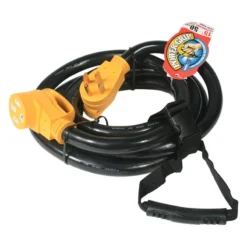 Camco® - Power Grip™ 30' Extension Power Cord With Handle Grip (50A Male X 50A Female)