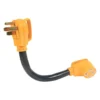 Camco® - Power Grip™ 18" Dogbone Power Adapter With Handle Grip (50A Male X 50A Female)
