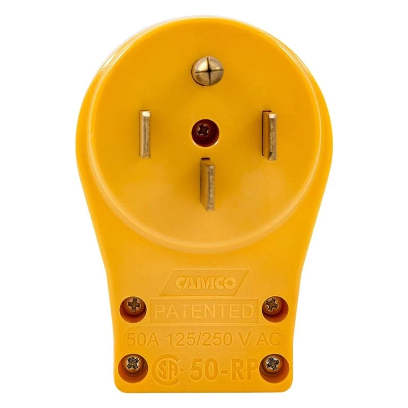 Camco® 55252 - Power Grip™ 50A Male Replacement Plug With Handle Grip 2 Camco® 55252 - Power Grip™ 50A Male Replacement Plug With Handle Grip - Image 2