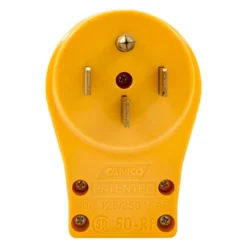 Camco® - Power Grip™ 50A Male Replacement Plug With Handle Grip 10 Camco® - Power Grip™ 50A Male Replacement Plug With Handle Grip -Magma Store 55255 3