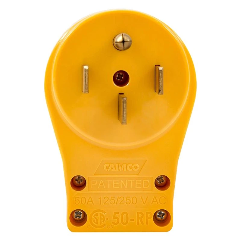 Camco® - Power Grip™ 50A Male Replacement Plug With Handle Grip 3 Camco® - Power Grip™ 50A Male Replacement Plug With Handle Grip - Image 3