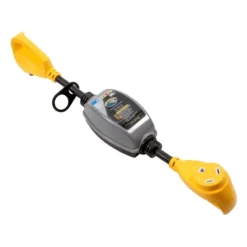 Camco® - Power Grip™ 30A Straight Male X 30A Straight Female Dogbone Voltage Protector With Handle Grip W/o Over/Under Voltage And Surge Protection -Magma Store 55312 4