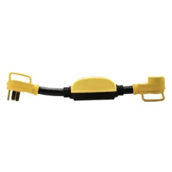 Camco® - Power Grip™ 50A Straight Male X 50A Straight Female Dogbone Voltage Protector With Handle Grip W/o Over/Under Voltage And Surge Protection