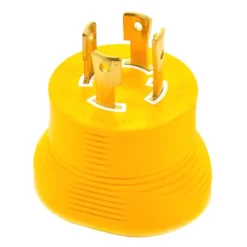 Camco® - 30A Male X 30A Female/125V/3750W 4-Prong Power Grip Generator Adapter