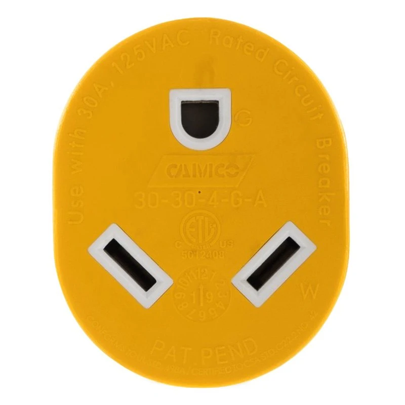 Camco® - 30A Male X 30A Female/125V/3750W 4-Prong Power Grip Generator Adapter 7 Camco® - 30A Male X 30A Female/125V/3750W 4-Prong Power Grip Generator Adapter - Image 7