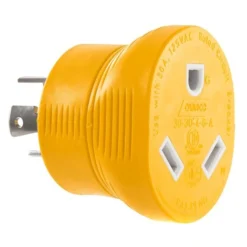 Camco® - 30A Male X 30A Female/125V/3750W 4-Prong Power Grip Generator Adapter 17 Camco® - 30A Male X 30A Female/125V/3750W 4-Prong Power Grip Generator Adapter -Magma Store 55338 8