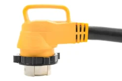 Camco® - Power Grip™ 18" Dogbone Power Adapter With Handle Grip (50A Straight Male X 50A Angle Locking Female) -Magma Store 55562 3