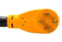 Camco® - Power Grip™ 25' Extension Power Cord With Handle Grip (50A Straight Male X 50A Angle Locking Female) -Magma Store 55574 3