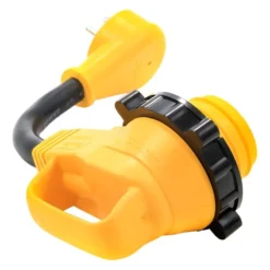 Camco® - Power Grip™ 12" Dogbone Power Adapter With Handle Grip (15A Straight Male X 30A Locking Female) -Magma Store 55636 4 1