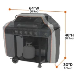 Classic Accessories® - SideSlider™ Black Large BBQ Grill Cover (64"L X 30"W X 48"H) -Magma Store 56 274 031001 ec 8