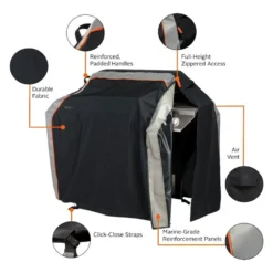 Classic Accessories® - SideSlider™ Black Large BBQ Grill Cover (64"L X 30"W X 48"H) -Magma Store 56 274 031001 ec 9