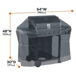 Classic Accessories® - StormPro™ Gray Large BBQ Grill Cover (64"L X 30"W X 48"H) -Magma Store 56 278 041001 ec 10