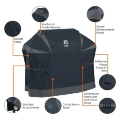 Classic Accessories® - StormPro™ Gray Large BBQ Grill Cover (64"L X 30"W X 48"H) -Magma Store 56 278 041001 ec 9