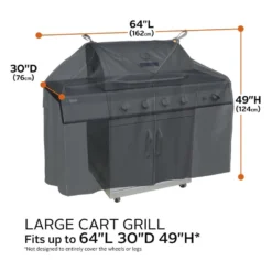 Classic Accessories® - Storigami Easy Fold Charcoal Black Large BBQ Grill Cover (64"W X 30"D X 49"H) 23 Classic Accessories® - Storigami Easy Fold Charcoal Black Large BBQ Grill Cover (64"W X 30"D X 49"H) -Magma Store 56 291 040401 ec 8
