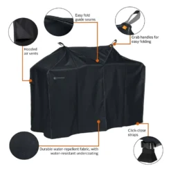 Classic Accessories® - Storigami Easy Fold Charcoal Black Large BBQ Grill Cover (64"W X 30"D X 49"H) 24 Classic Accessories® - Storigami Easy Fold Charcoal Black Large BBQ Grill Cover (64"W X 30"D X 49"H) -Magma Store 56 291 040401 ec 9